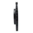 R1 2013-2025 Land Rover Defender 110 Rear Left Drilled & Slotted Black Brake Rotor