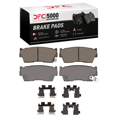 DFC 89-98 Chevrolet/Geo Tracker Front 5000 Advanced Ceramic Brake Pads and Hardware Kit