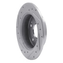 R1 97-01 Acura Integra Rear Right Drilled & Slotted Silver Brake Rotor