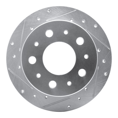 R1 14-21 Ram Promaster 2500 Rear Left Drilled & Slotted Silver Brake Rotor