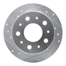 R1 14-21 Ram Promaster 2500 Rear Left Drilled & Slotted Silver Brake Rotor