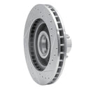 R1 93-95 Chevrolet G10 Front Left Drilled & Slotted Silver Brake Rotor
