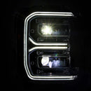 AlphaRex 23-26 Ford F-250 SD LUXX LED Proj Headlights Alpha Blk w/Activ Light/Seq Signal/Switchback