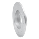 R1 93-03 Ford Probe Rear Right Drilled & Slotted Silver Brake Rotor