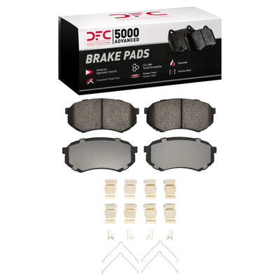 DFC 89-04 Mitsubishi Fuso FE Front 5000 Advanced Semi Metallic Brake Pads and Hardware Kit
