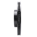 R1 05-09 Land Rover LR3 Front Left Drilled & Slotted Black Brake Rotor