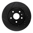 R1 19-25 Buick Envision Front Left Drilled & Slotted Black Brake Rotor