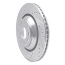 R1 12-25 Audi S3 Front & Rear Drilled & Slotted Silver Brake Rotor Set