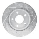 R1 93-97 Ford Thunderbird Front & Rear Drilled & Slotted Silver Brake Rotor Set
