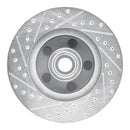 R1 74-80 Ford Maverick (Car) Front Drilled & Slotted Silver Brake Rotor Set