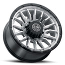 ICON Alloys Cajon 20x9 / 8x170 / 6mm / 5.25in BS Silver Machined Wheel w/ GB Lip