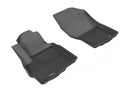3D MAXpider 2011-2019 Mitsubishi Outlander Kagu 1st & 2nd Row Floormats - Black