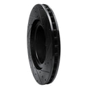 R1 12-21 Tesla S Front & Rear Drilled & Slotted Black Brake Rotor Set