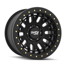 Dirty Life DT-3 17X9 6x139.7 -12 Offset - Satin Black w/ Simulated Beadlock