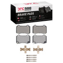 DFC 12-17 Jeep Grand Cherokee Rear 5000 Advanced Low Metallic Brake Pads and Hardware Kit