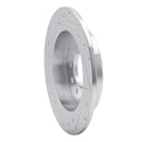 R1 07-08 Hyundai TIBURON Rear Right Drilled & Slotted Silver Brake Rotor