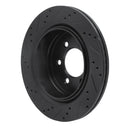 R1 12-20 Ford F-150 4WD Rear Right Drilled & Slotted Black Brake Rotor