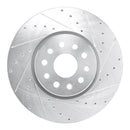 R1 21-24 Jeep Grand Cherokee Front Drilled & Slotted Silver Brake Rotor Set