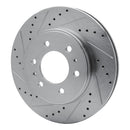 R1 09-09 Ford F-150 RWD Front Left Drilled & Slotted Silver Brake Rotor