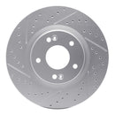 R1 15-26 Hyundai Elantra Front Right Drilled & Slotted Geo-Carbon Rotor