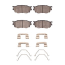 DFC 98-03 Mazda 626 Front 5000 Advanced Semi Metallic Brake Pads and Hardware Kit