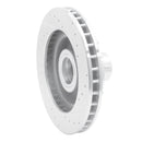 R1 93-95 Chevrolet G10 Front Right Drilled & Slotted Silver Brake Rotor