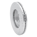 R1 92-01 Toyota Camry Front Right Drilled & Slotted Silver Brake Rotor
