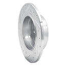 R1 88-91 BMW M3 Rear Right Drilled & Slotted Silver Brake Rotor