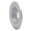 R1 09-15 Ford Focus RS (Mexico) Rear Right Drilled & Slotted Silver Brake Rotor