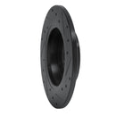 R1 00-08 Audi A4 (USA/Canada) Rear Left Drilled & Slotted Black Brake Rotor