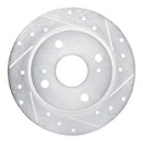 R1 79-81 Toyota Celica Rear Right Drilled & Slotted Silver Brake Rotor