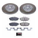 Power Stop 11-14 Ford Mustang Front and Rear Semi-Coated Rotor Kit