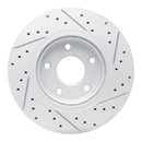 R1 14-23 Nissan Qashqai (Canada) Front Left Drilled & Slotted Geo-Carbon Rotor