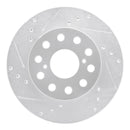 R1 91-95 Toyota MR2 Rear Drilled & Slotted Silver Brake Rotor Set