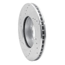 R1 01-07 Ford Escape Front Right Drilled & Slotted Silver Brake Rotor