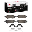 DFC 08-15 Cadillac CTS Rear Drilled & Slotted Geoperformance Rotors 5000 Advanced Pads w/Hardware