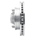 R1 01-02 Chevrolet Express 3500 Front Left Drilled & Slotted Silver Brake Rotor