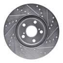 R1 00-10 Pontiac Vibe Front & Rear Drilled & Slotted Silver Brake Rotor Set