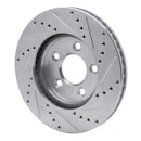 R1 05-10 Ford Mustang Front & Rear Drilled & Slotted Silver Brake Rotor Set