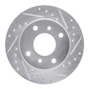 R1 89-96 Nissan 240SX Front & Rear Drilled & Slotted Silver Brake Rotor Set