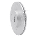 R1 16-25 Mazda 2 (Mexico) Front Left Drilled & Slotted Silver Brake Rotor