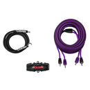 DS18 8-GA Amplifier Install Kit Advance- Purple