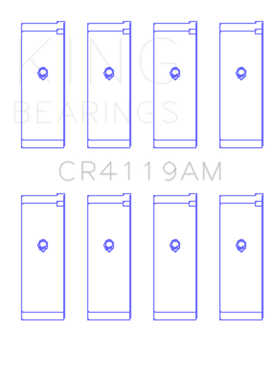 King Engine Bearings Mitsubishi 4G93/Sohc (Size +0.50mm) Connecting Rod Bearing Set