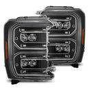 AlphaRex 23-26 Ford F-250 SD NOVA LED Proj Headlights Blk w/Activ Light/Seq Signal/Switchback