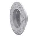 R1 91-99 BMW 318I Rear Right Drilled & Slotted Geo-Carbon Rotor