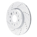 R1 22-25 Jeep Grand Cherokee Front Left Drilled & Slotted Silver Brake Rotor