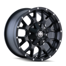 Mayhem 8015 Warrior 18x9 / 8x165.1 BP / 18mm Offset / 130.8mm Hub Matte Black Wheel