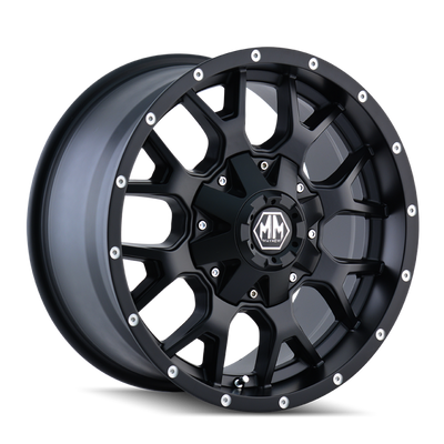 Mayhem 8015 Warrior 17x9 / 8x170 BP / 18mm Offset / 125.2mm Hub Matte Black Wheel
