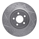 R1 05-23 Dodge Challenger Front Drill & Slot Silver Rotors