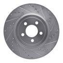 R1 05-23 Dodge Challenger Front Drill & Slot Silver Rotors